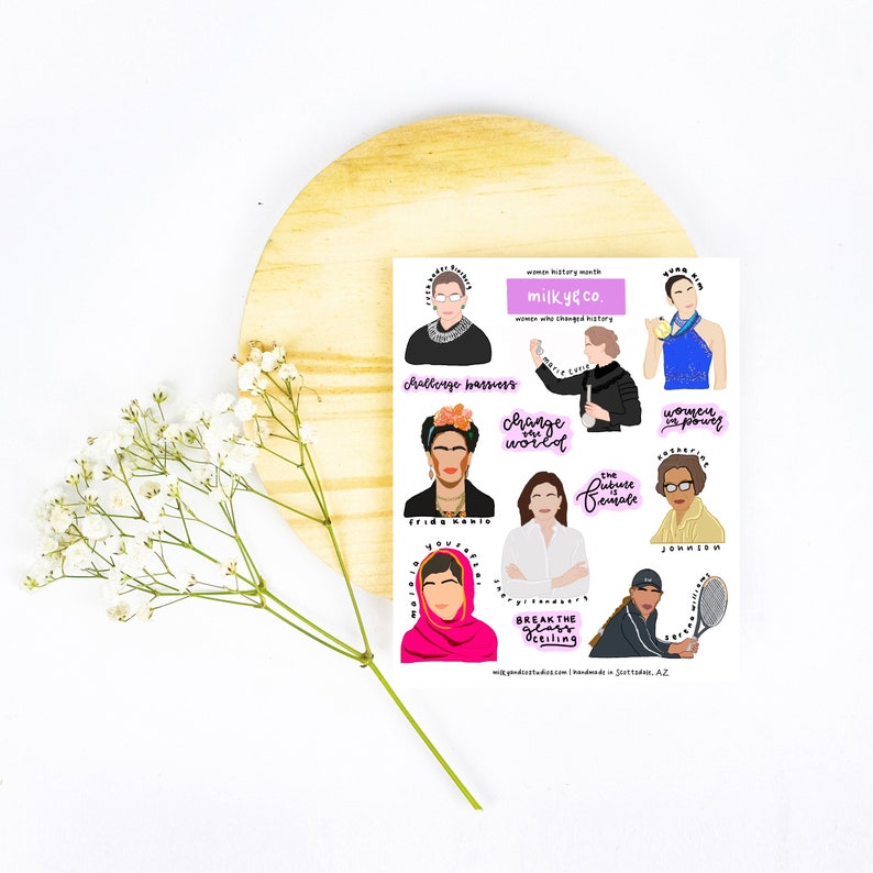 Women's History Month: Women Who Changed the World Part 1 Sticker Sheet image 1