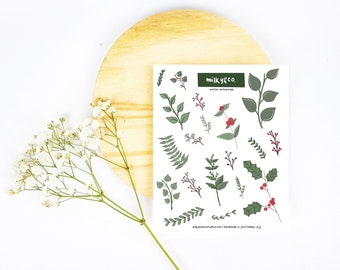 Winter Botanicals Sticker Sheet