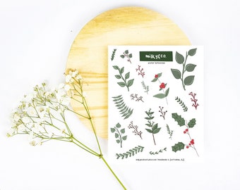 Vinterbotaniska klistermärkesark
