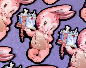 Bunny the Baker | Creepy Cute Vinyl Sticker