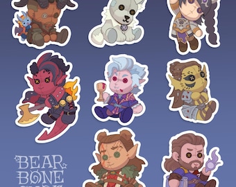 LAST CHANCE - Companion Doll Stickers | BG3