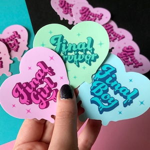 Final Girl / Final Boy / Final Survivor Vinyl Stickers