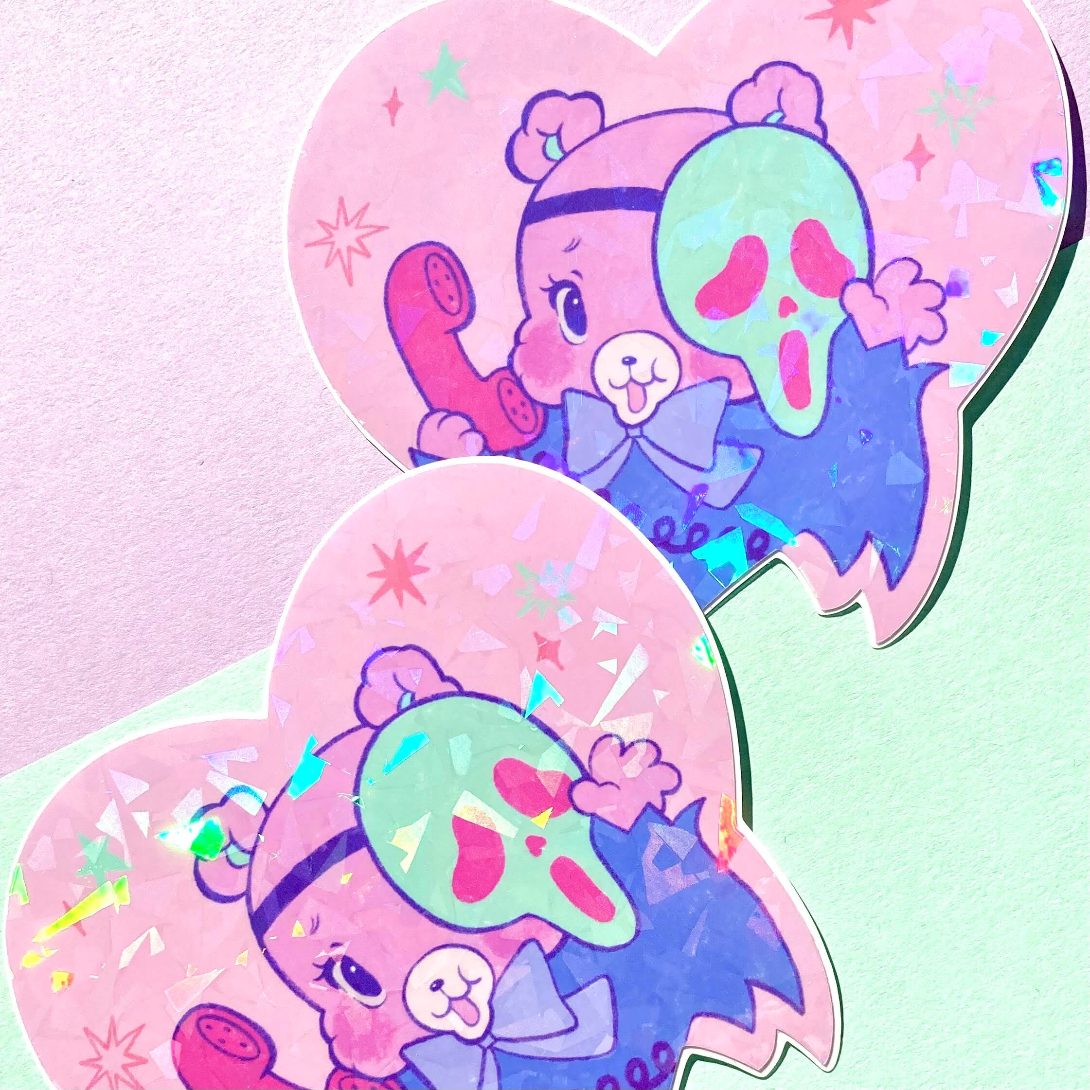 Jumbo Ghostie Bear Sticker