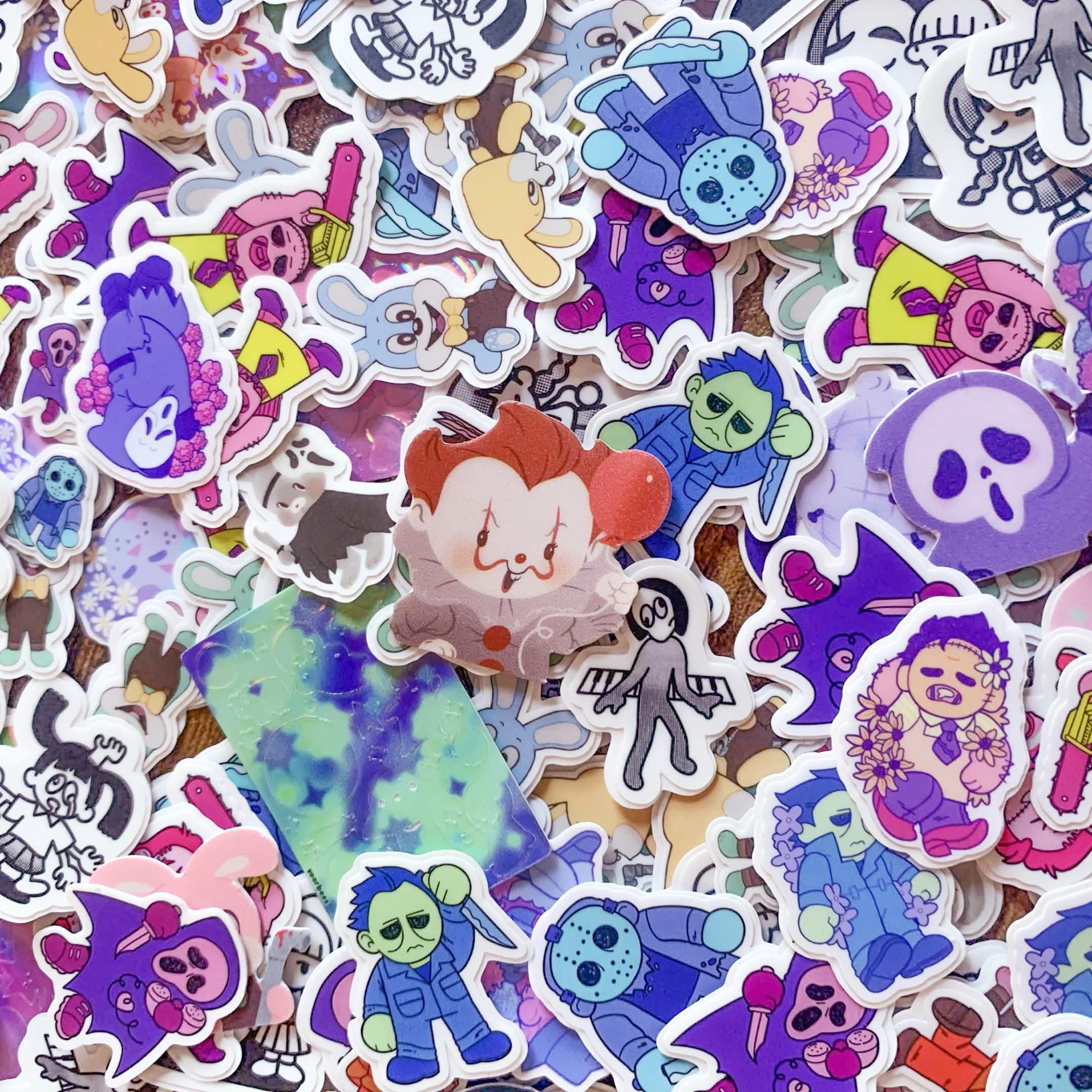 Terious Sticker Mystery Horror Sticker Flake Packs - Etsy