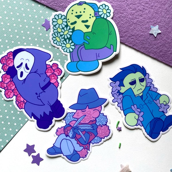 Sleepy Slashers Jumbo Stickers | Horror Stickers