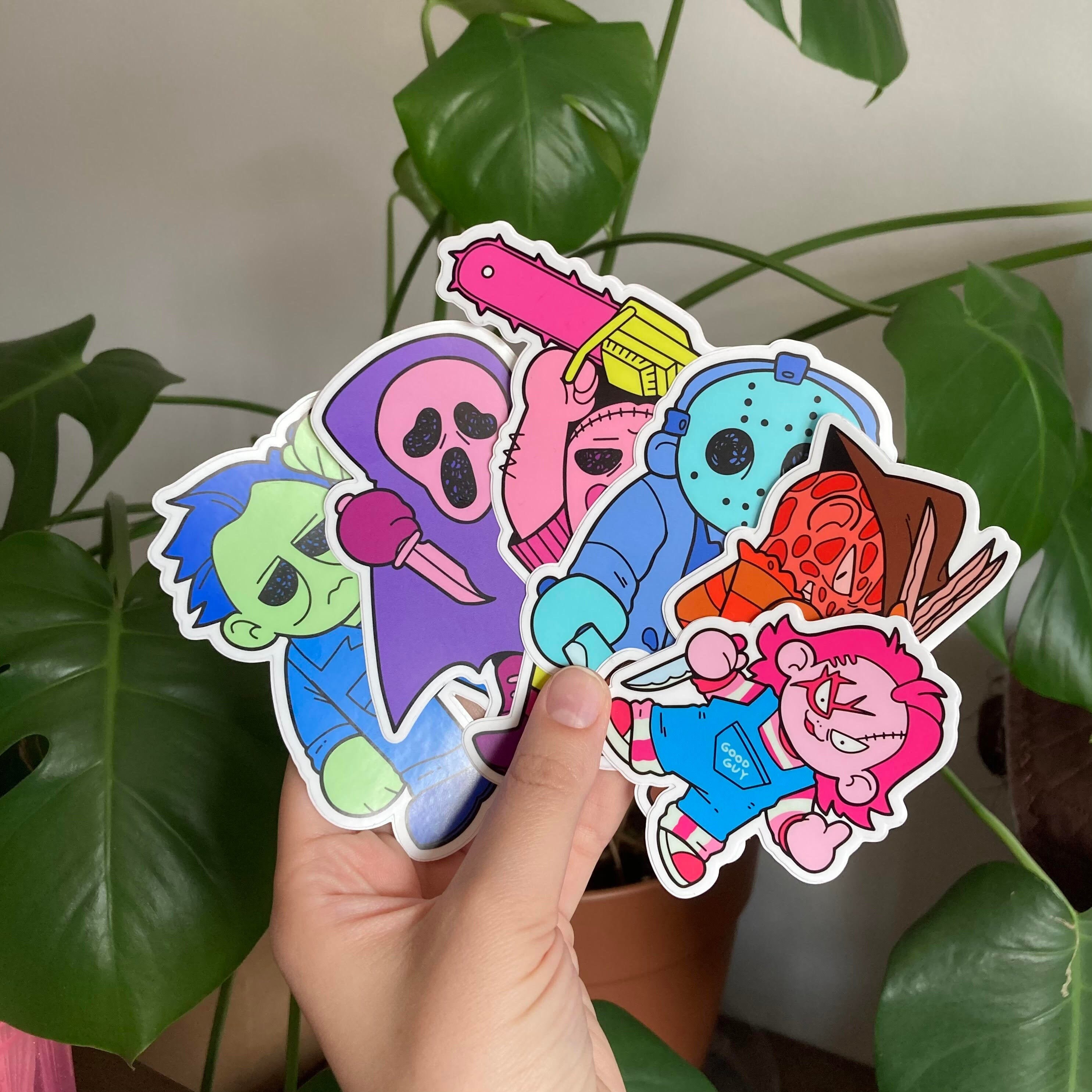 Jumbo Colorful Slasher Stickers