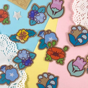Blossom Bundle / Kraft Flower Sticker Pack