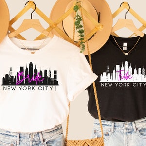 NYC Bachelorette Party Shirts Team Bride Shirts, Matching Bachelorette Party Shirts Bridesmaid Shirts Proposal Gift Bachelorette Squad Shirt