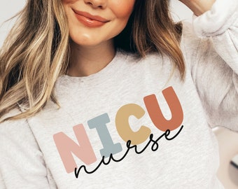 NICU Nurse Crewneck Sweatshirt, nicu Nurse Pullover, PEDS Nurse Sweatshirt, nicu Nurse Sweater RN Sweatshirt Peds Nurse Shirt New Nurse Gift