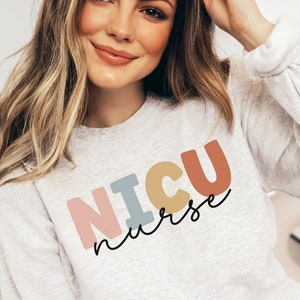 NICU Nurse Crewneck Sweatshirt, nicu Nurse Pullover, PEDS Nurse Sweatshirt, nicu Nurse Sweater RN Sweatshirt Peds Nurse Shirt New Nurse Gift