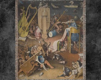 Jordnära fröjders vävd filt, Hieronymus Bosch-filt