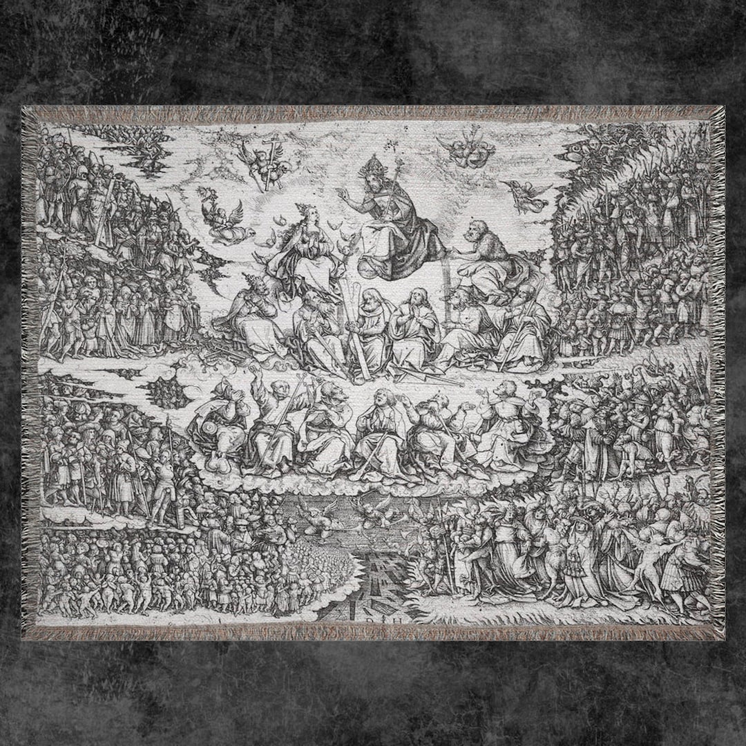 The Last Judgement Woven Blanket Etsy Australia