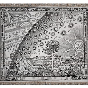 Flammarion Engraving Woven Blanket