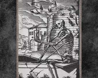 Portrait Of Death Woven Blanket