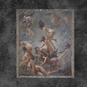 Les sorcières vont à leur couverture tissée du sabbat