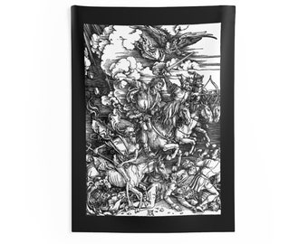 The Four Horsemen of the Apocalypse - Albrect Dürer Woodcut Tapestry