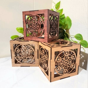 Metatron cube lantern, metatron tealight holder, metatron gifts
