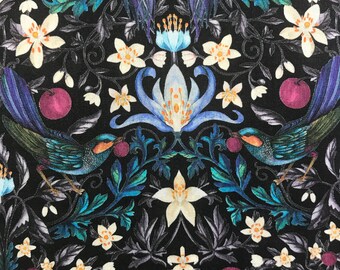 /'Som/' Red dress fabric per metre Liberty Silk Twill 100/%
