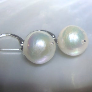 Pearls With Rainbow Hue Earrings, Kasumi Wringkly Pearl Earring, Natural Imperfect Beauty