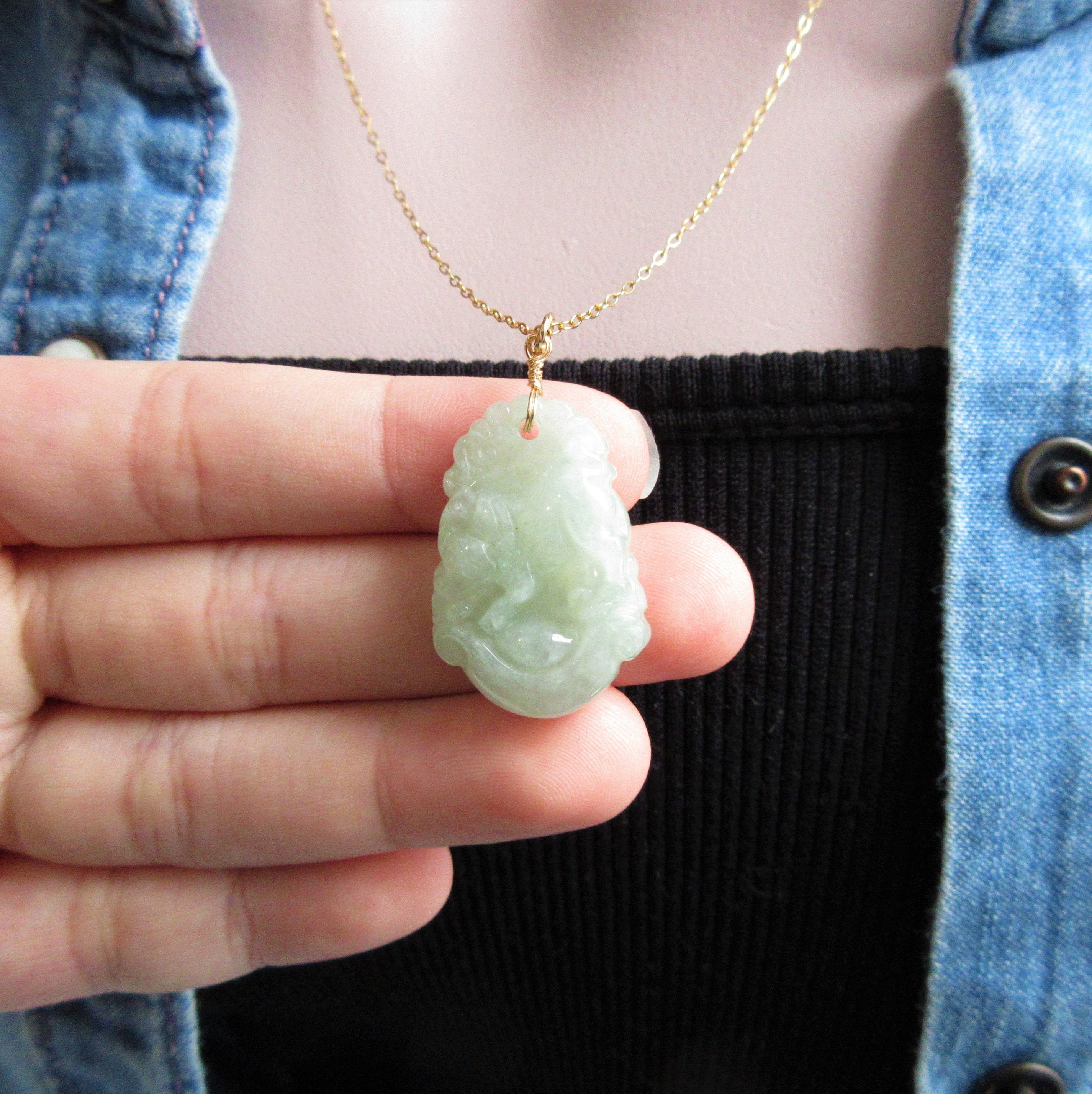 Jade Ram Pendant