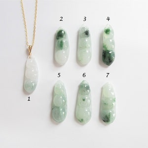 Grade A Burmese Jadeite Jade Fei Cui Pea Pod Pendant, Meaningful Lucky Protective Genuine Jade Pendant, 14k Gold Filled, Sterling Silver