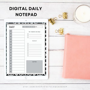 Digital Daily Planner, Safari Daily Digital Planner, Daily Planner, Daily Notepad