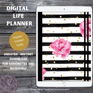 Undatierter Digitaler Planer, Digitaler GoodNotes-Planer, Wochenplaner, Digitaler Lebensplaner, Notability Planner, iPad Planner