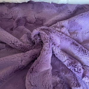 Purple Minky Fabric