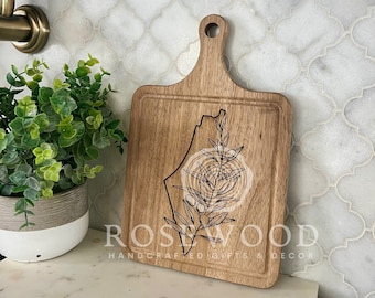 MEDIUM Palestine Olive Branch Engraved Cutting Board  | Ramadan | Eid Table Decor -Islamic decor - Eid gift ramadan gift Mothers Day