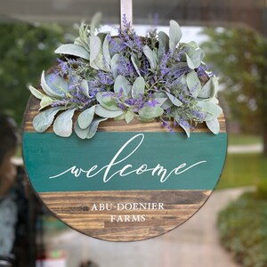 Wooden Customized Door Sign/Wreath