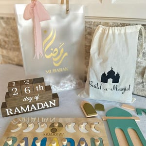 Ramadan Eid Kids Gift Set Bundle with Gift Bag Personalized Customized