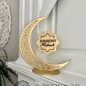 Ramadan Decor - Crescent Moon Ramadan Eid Moon - Islamic Decor - Eid Gift