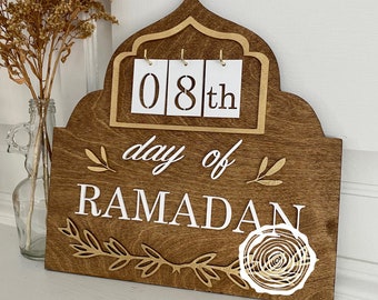 Ramadan Wood Calendar