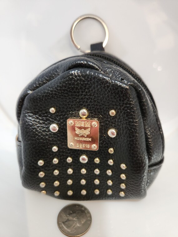 MGM Mungham Mini Black Backpack Key Chain Coin Purse Bag Kids 