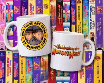 Caneca de Detetive Mary Kate e Ashley, Caneca de Cerâmica de 325ml, Presente Nostálgico dos Anos 90