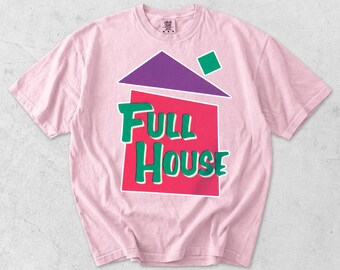 トップス vintage full house sweater shirt Full House 90s Adult Unisex Logo Tee, Comfort Colors - Etsy