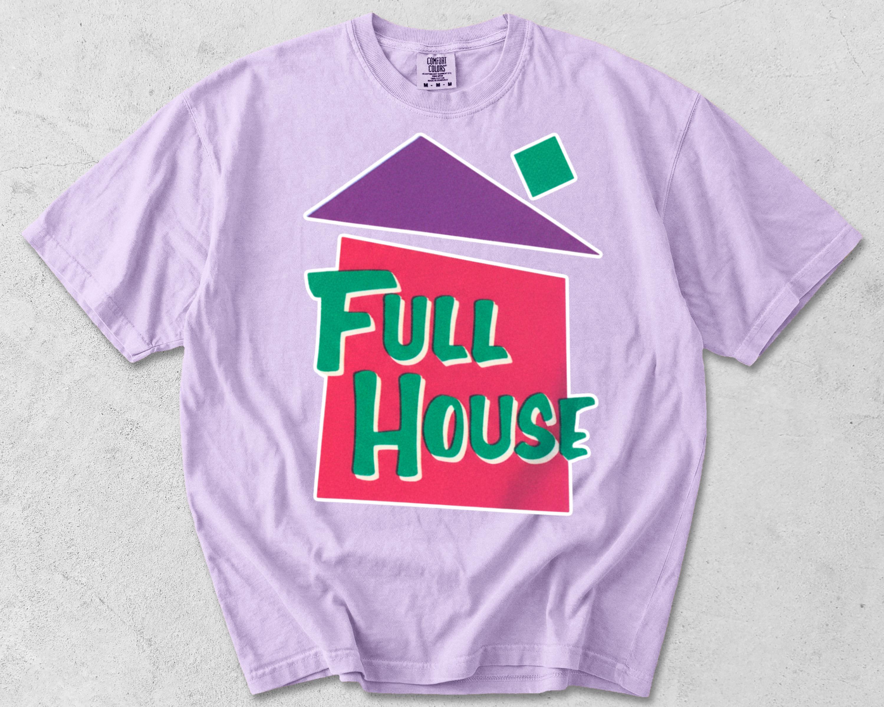 Full House 90s Adult Unisex Logo Tee, Comfort Colors - Etsy