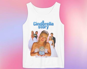 Hilary Duff, A Cinderella Story Y2K Sleeveless T shirt, Tank Top, Comfort Colors, Adult Unisex