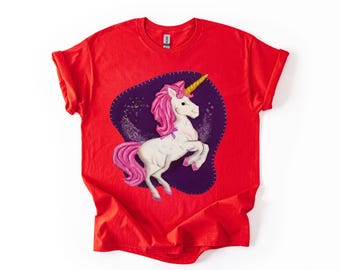 Hilary Duff Y2K Lizzie Unicorn Printed T-shirt, Adult Unisex