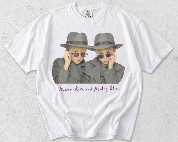 Mary-Kate and Ashley 90s Detective T-shirt, Adult Unisex