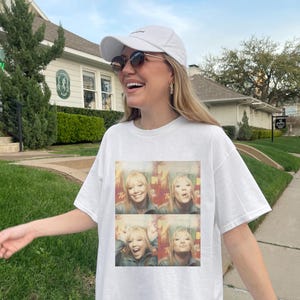 Hilary Duff Y2K-shirt | T-shirt met fotohokje uit de jaren 2000 | Retro MTV-top met print | Esthetische baby-T-shirt jaren 90 | Vintage popsterstijl | TRL-T-shirt uit het tijdperk