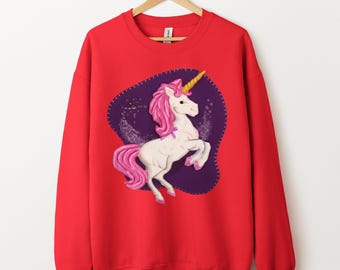 Felpa con unicorno Lizzie di Hilary Duff, unisex per adulti