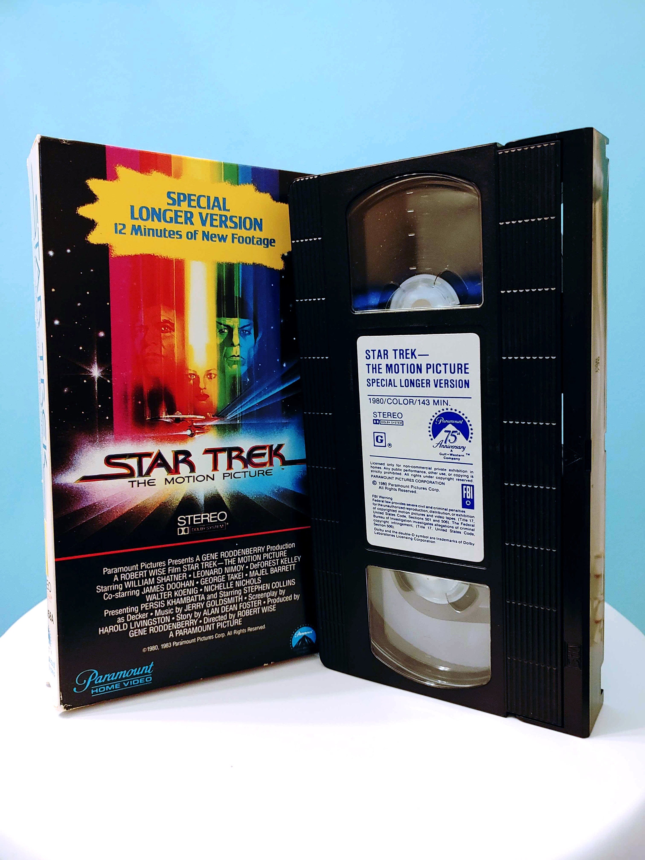 Star Trek The Motion Picture Special Longer Version VHS Tape Etsy