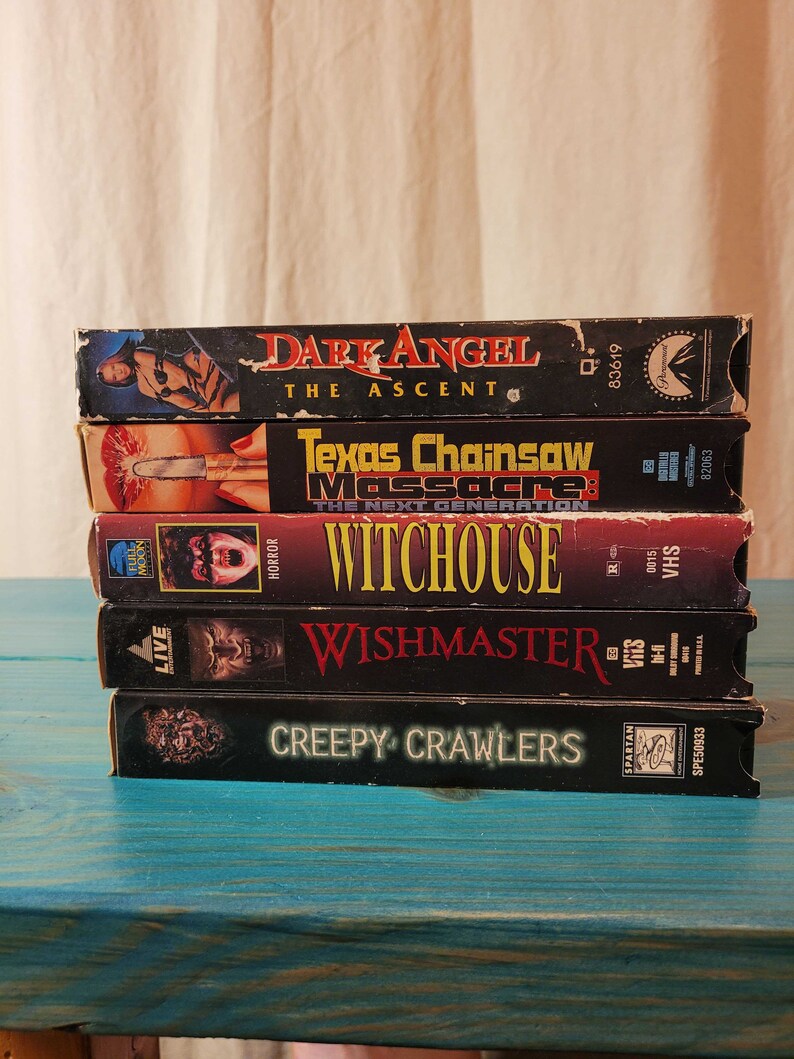 Horror VHS Tapes choose One Etsy India