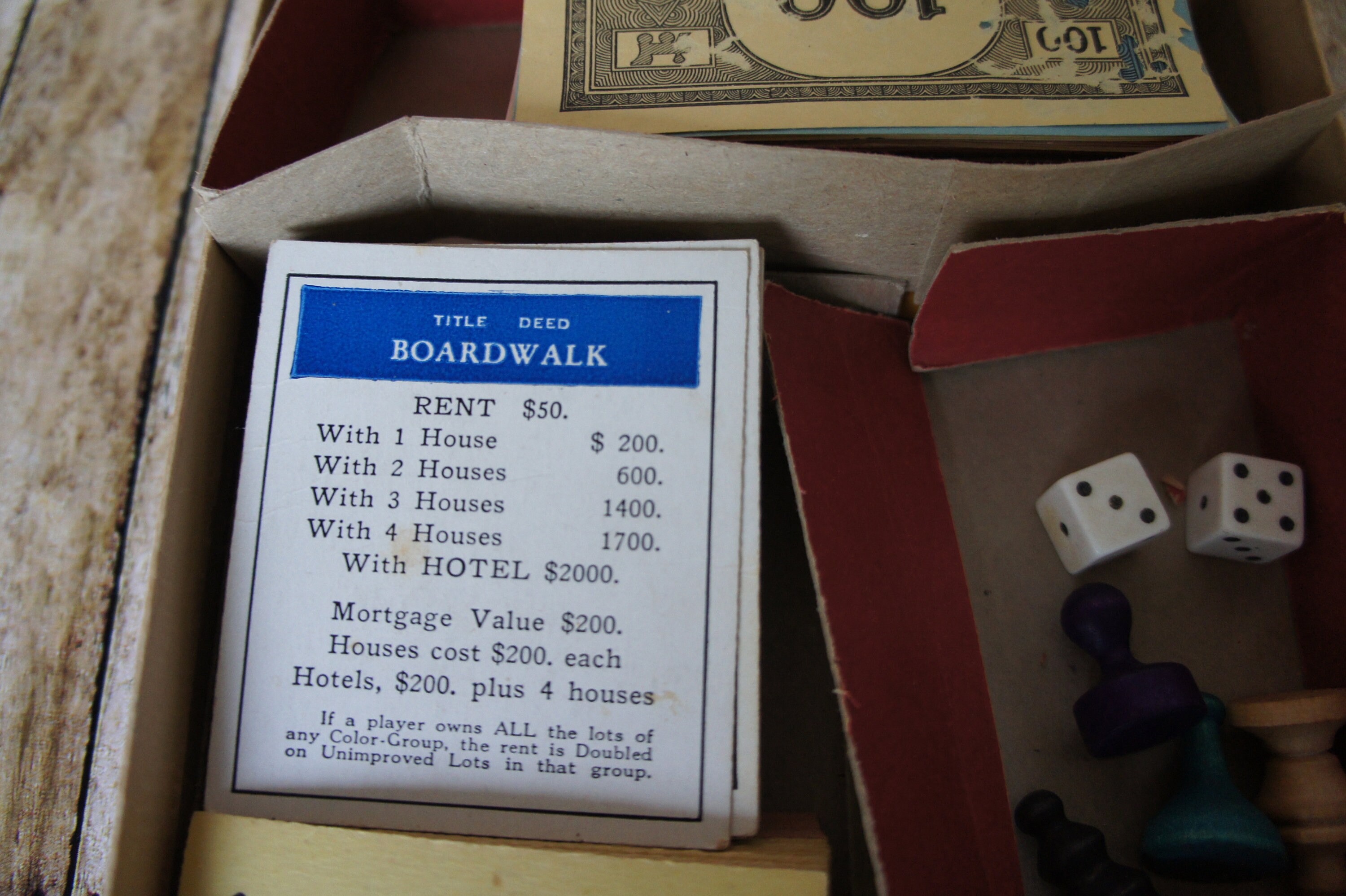 Vintage 1954 Monopoly popular Edition missing - Etsy