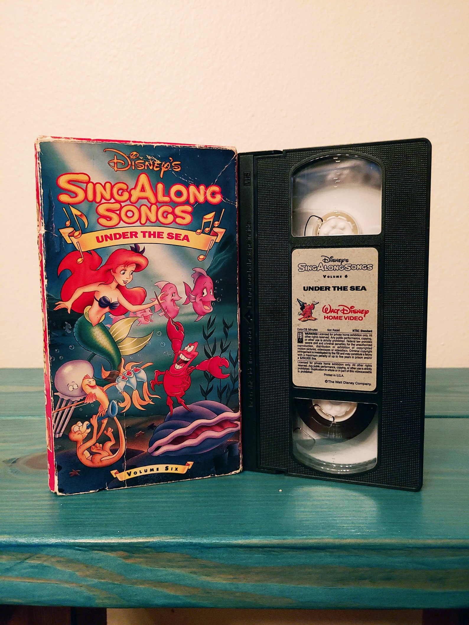 Disney's Sing Along Songs: Under the Sea 1990 VHS Tape - Etsy