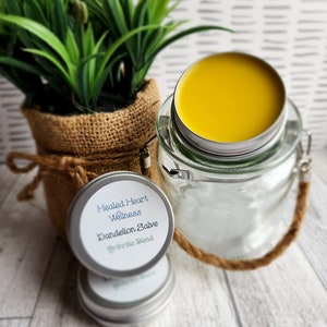 Dandelion Salve Muscle Pain Remedy Joint Pain Remedy Muscle and Joint Point Natural Salve Dandelion Salve for Pain Birthday Gift for Friends