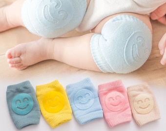 Baby Knee Pads Adjustable Breathable Anti Slip Knee Pads for Crawling Elbow Knee Protective Pad for Infant 1Pair Pineapple Style