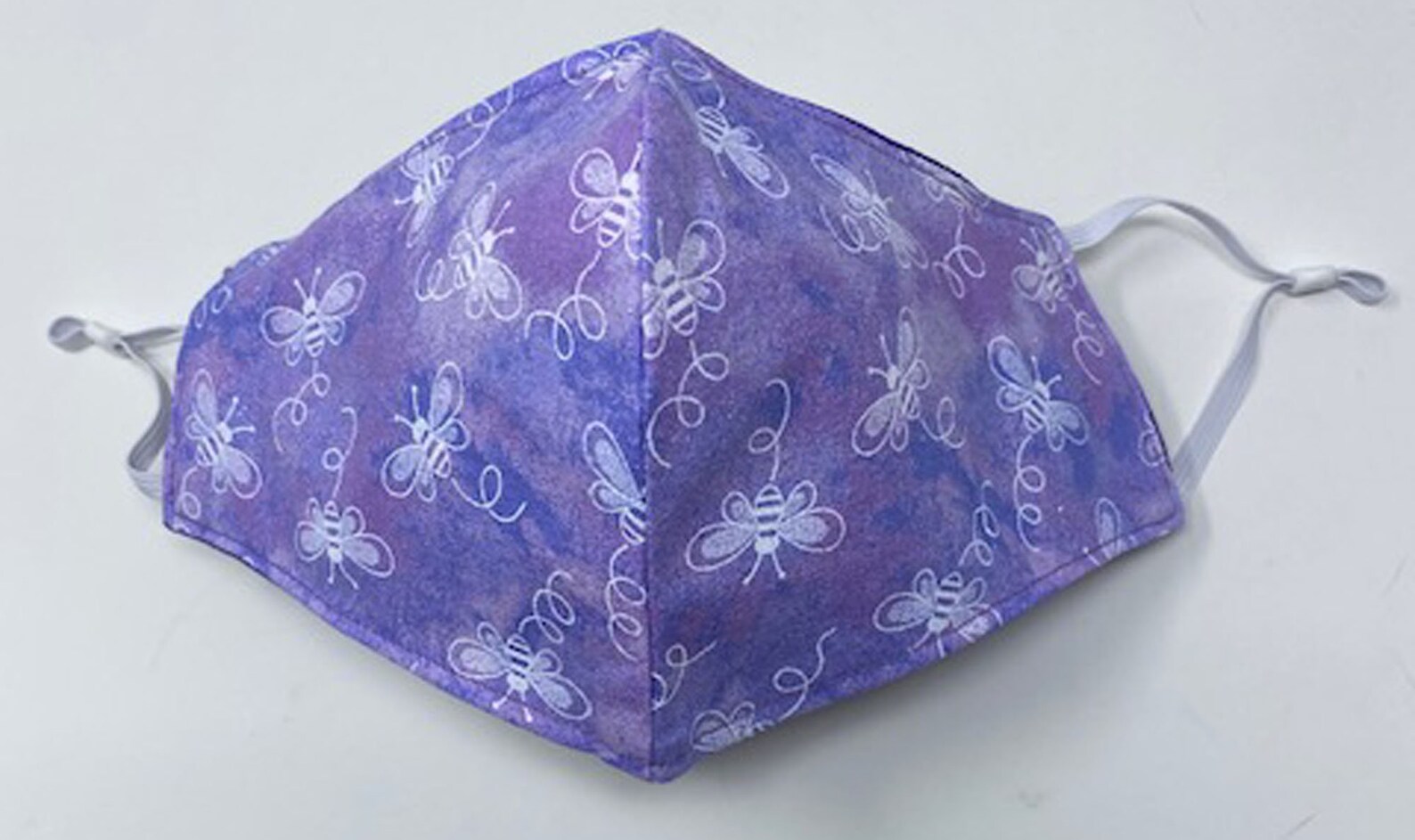 Adult Face Mask Pretty Lavender Print Adjustable Washable Etsy UK