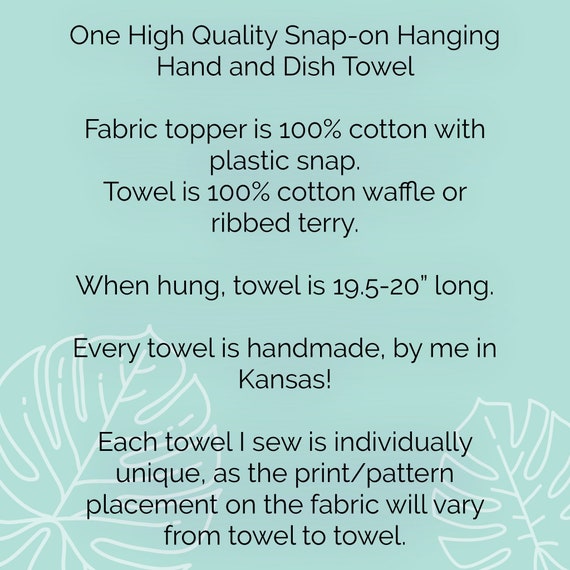 How to sew a hanging hand towel for your kitchen or bathroom 